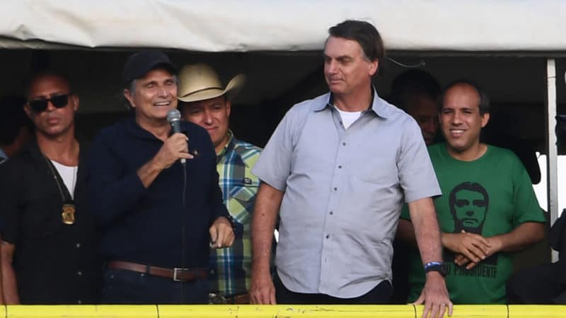 Nelson Piquet with Jair Bolsonaro
