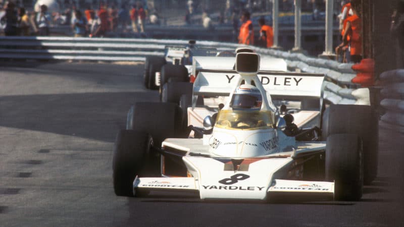 Yardley McLaren of Peter Revson at Monaco