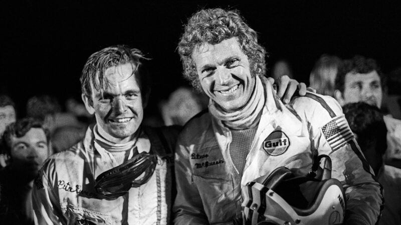 Peter Revson with Steve MCQueen