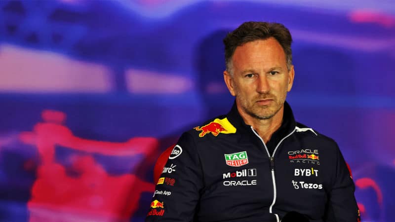 Red Bull f1 team Boss Christian Horner at the 2022 British GP