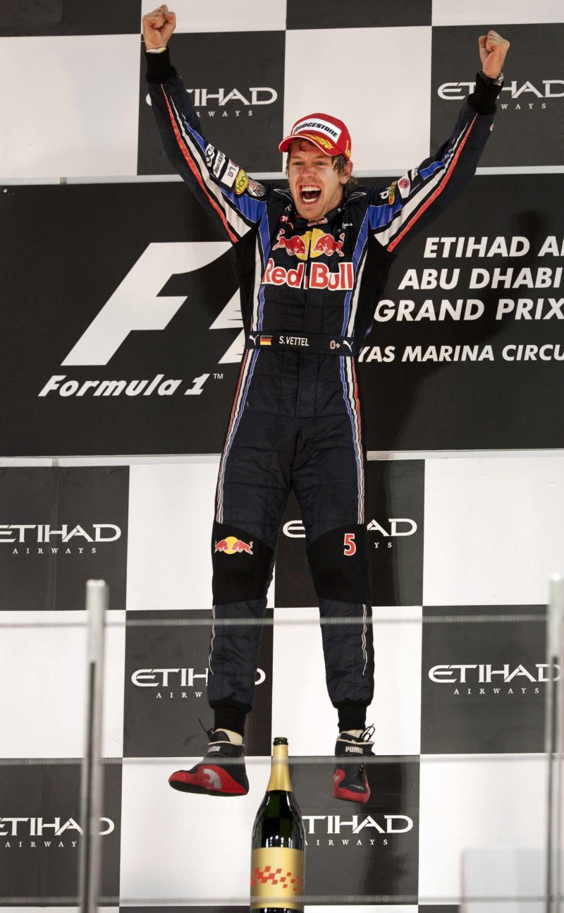 Sebastian-Vettel-leaps-in-the-air-to-celebrate-his-first-F1-championship-in-2010-at-Abu-Dhabi