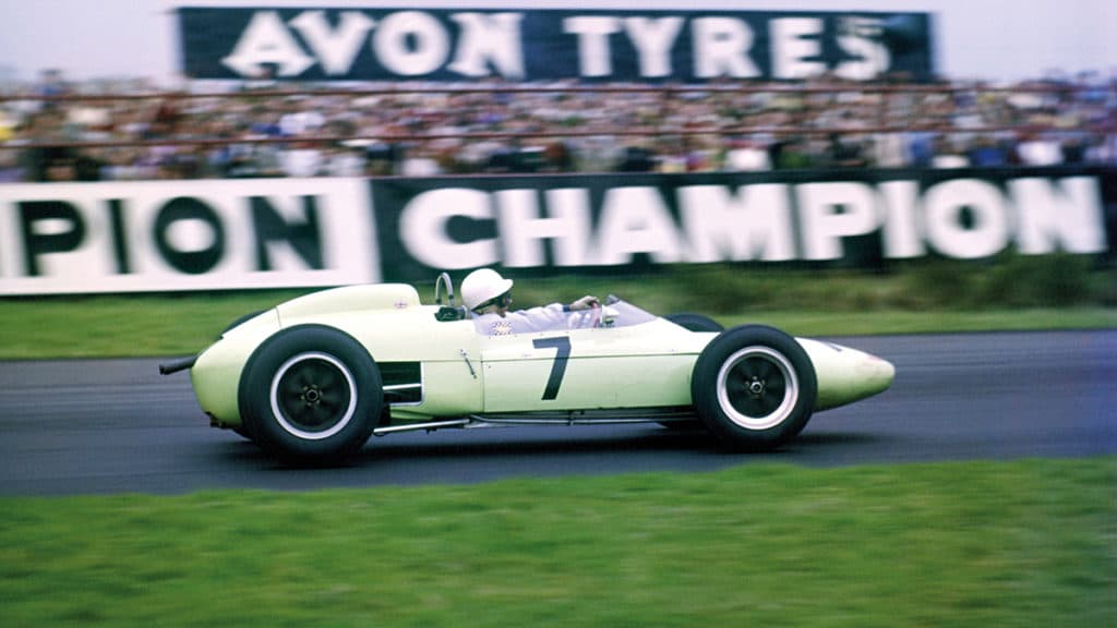 Stirling Moss at Goodwood in 1962