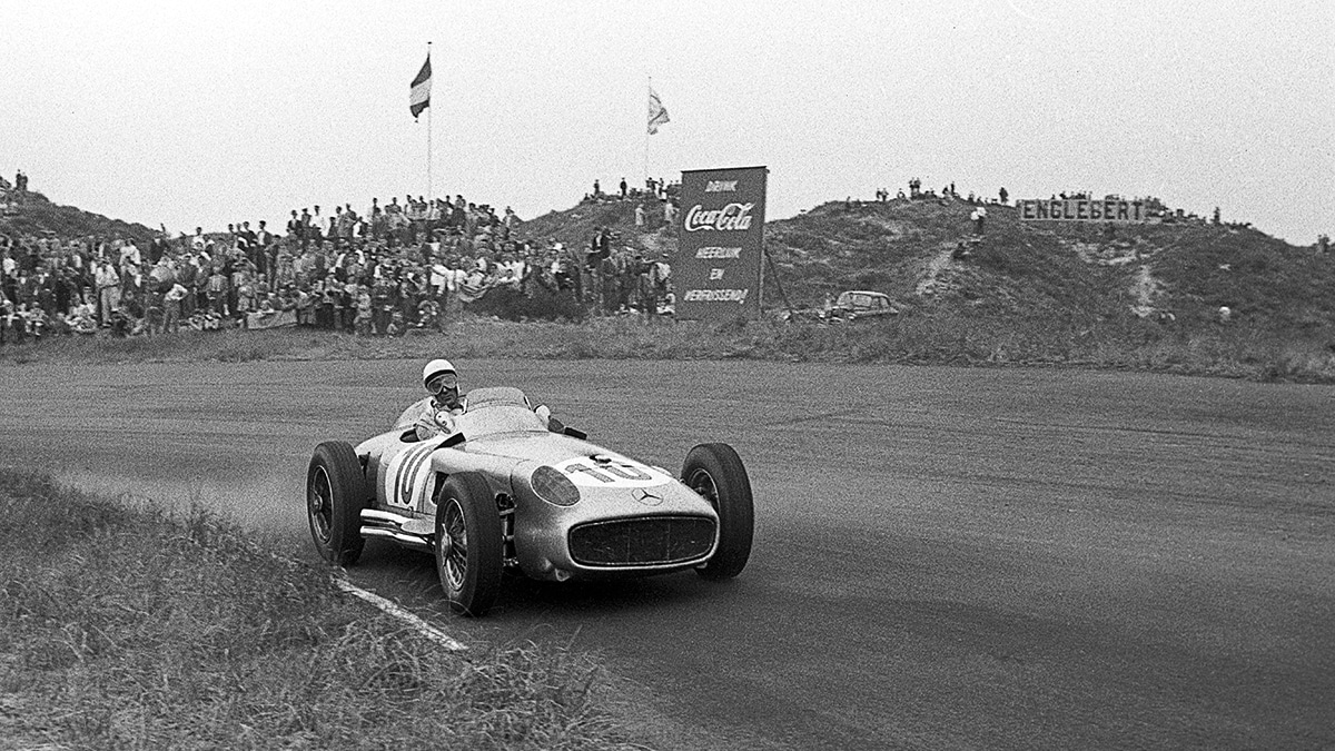 Stirling Moss at Zandvoort in June 1955