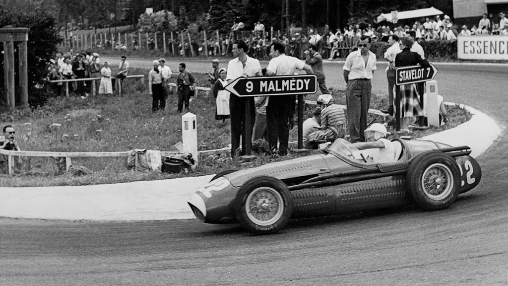 Stirling Moss in the Maserati 250F