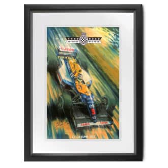Product image for Nigel Mansell signed Williams FW14B, Goodwood FoS poster