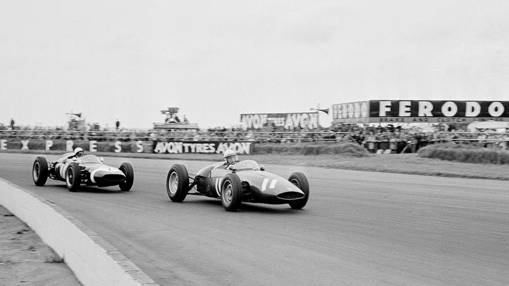 1961 British Empire Trophy meeting, with Stirling Moss chasing great Tony Brook