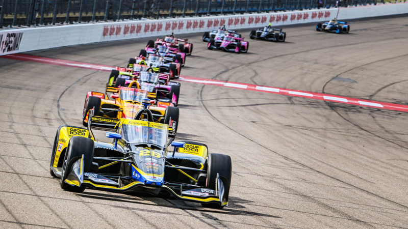 2022-IndyCar-race-at-Gateway-lead-by-Colton-Herta