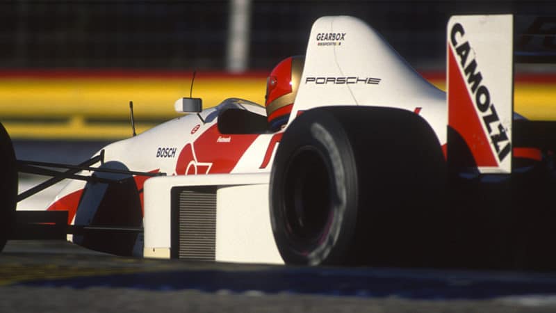 Alex-Caffi-(Footwork-Arrows-Porsche)-during-testing-at-Paul-Ricard-in-January-1991.-Photo--Grand-Prix-Photo