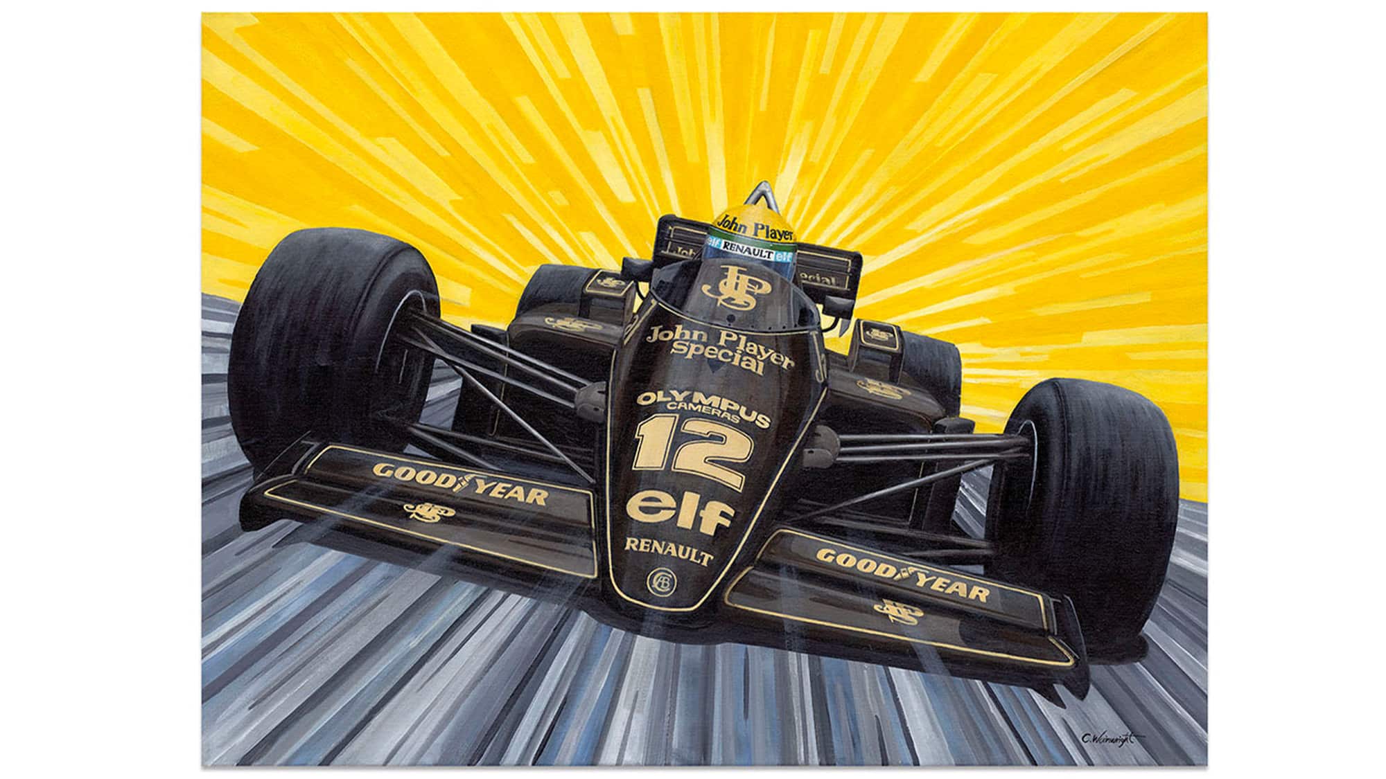 Ayton Senna Lotus print