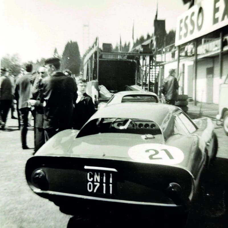 Ferrari GTO 64 of Jean Guichet at the 1964 Spa 500Kms