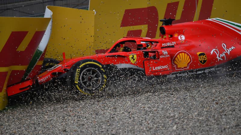 Ferrari-driver-Sebastian-Vettel-crashes-out-of-the-2018-German-GP