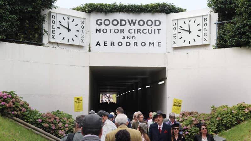 Goodwood tunnel at circuit and aerodrome