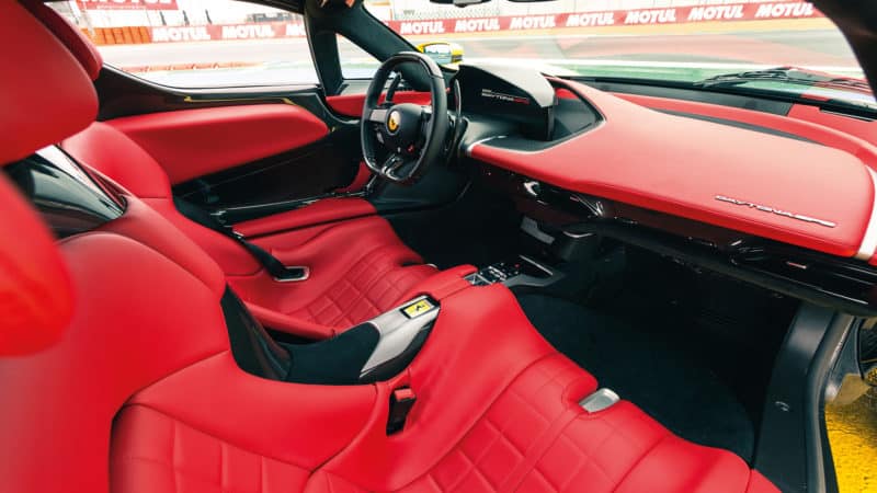 Interior of Ferrari Daytona SP3