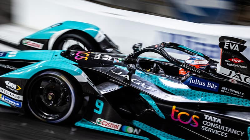 Jaguar-Formula-E-driver-Mitch-Evans-at-the-2022-London--E-prix