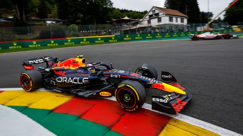 Red-Bull-F1-driver-Sergio-Perez-at-the-2022-Belgian-GP