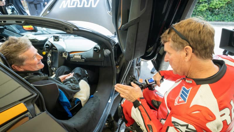 Sam Schmidt and Wayne Rainey at the 2022 Goodwood Festival of Speed
