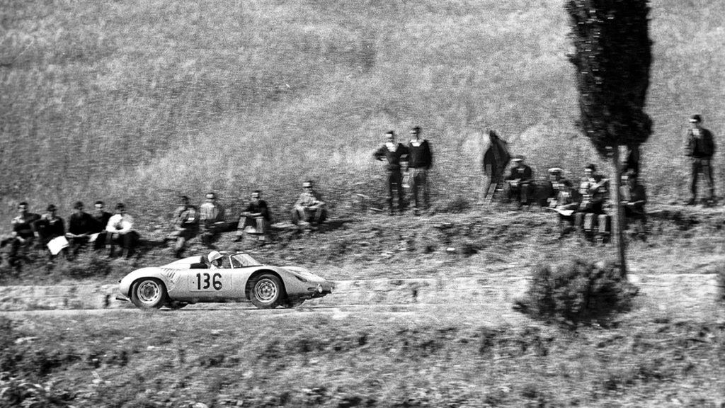 Stirling Moss’ Porsche RS61 on the 1961 Targa Florio