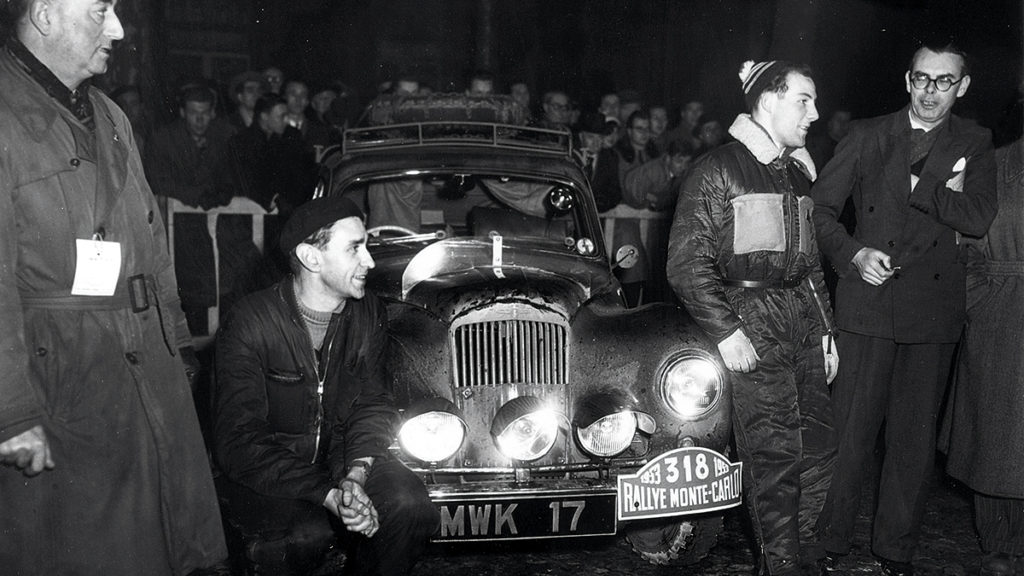 Stirling Moss and John Cooper 1953, Monte Carlo Rally, Paris