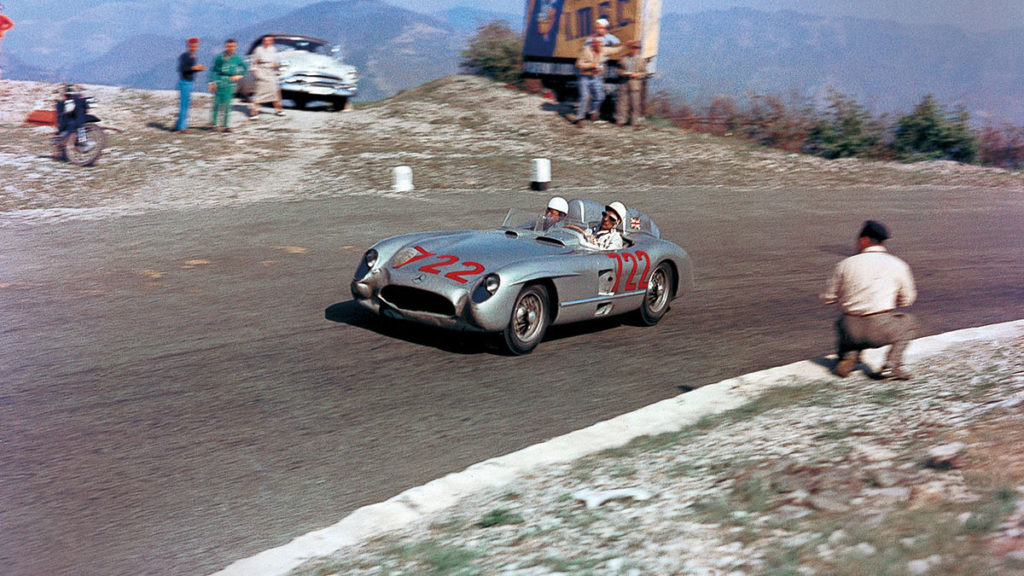 Stirling Moss and Peter Collins 1955 MILLE MIGLIA