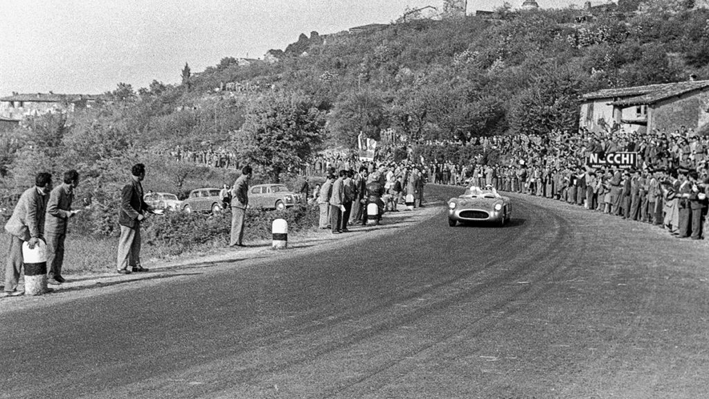 Stirling Moss and Peter Collins 1955 MILLE MIGLIA 2