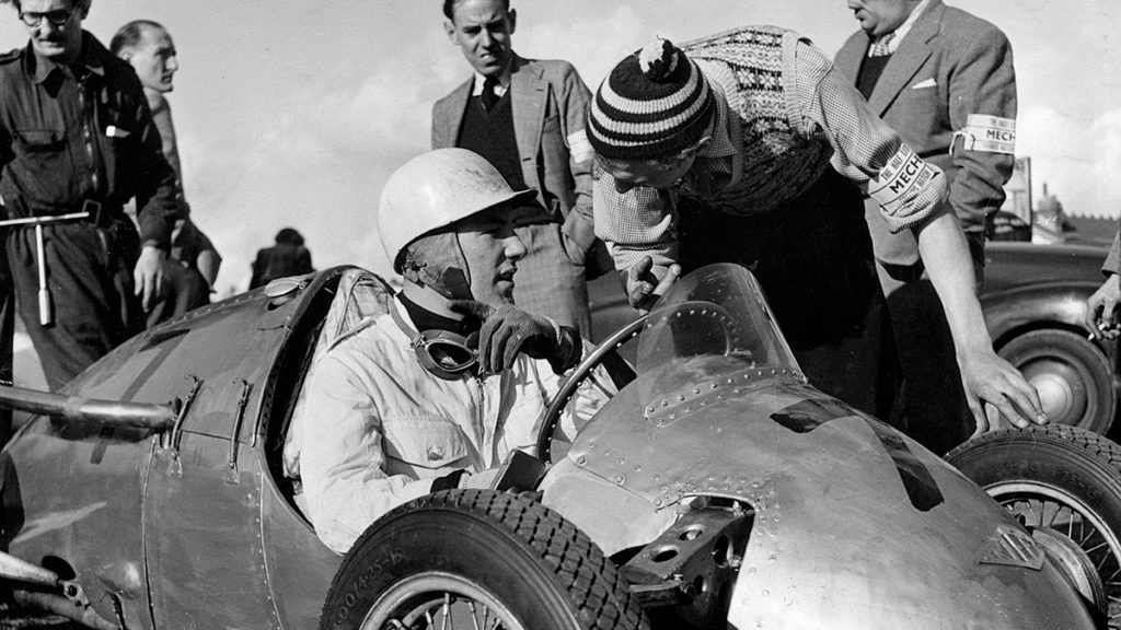 Stirling Moss in his Kieft at Brands Hatch in 1952