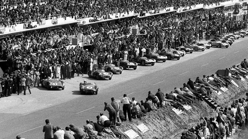 Stirling Moss in the 1958 Le Mans 24 Hours