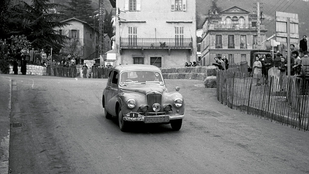 Sunbeam Talbot 90, Stirling Moss, 1954 Monte Carlo rally