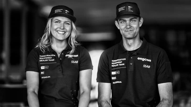 World-Rallycross-COnstruction-Equipment-Dealer-Team-photo-of-Klara-Andersson-and-Niclas-Gronholm
