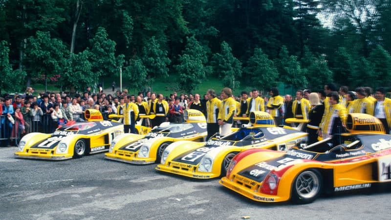 1977-Alpine-LE-Mans-line-up