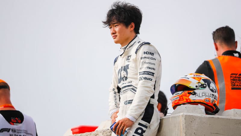 ALphaTauri-F1-driver-Yuki-Tsunoda-at-the-2022-Dutch-GP