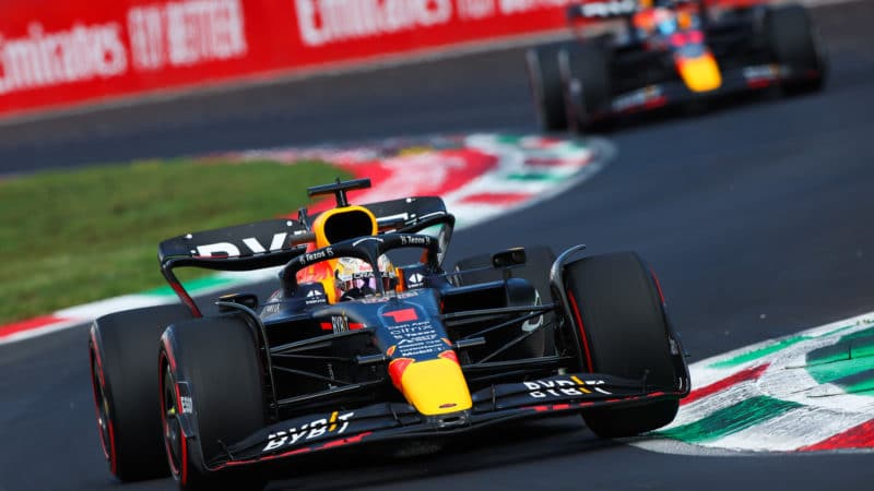 Max Verstappen in practice for the 2022 Italian Grand Prix