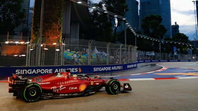Leclerc tops shortened wet final practice session: 2022 Singapore GP