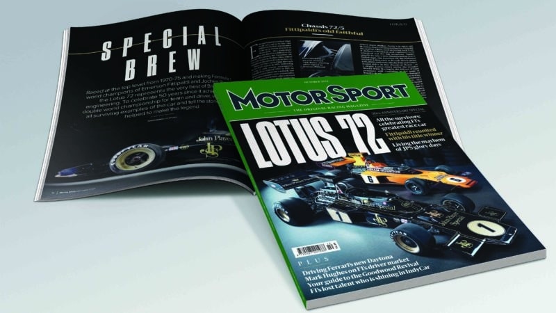 Motor Sport October 2022 Cover and spread