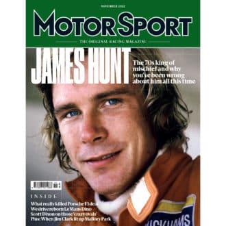 Product image for November 2022 | James Hunt | Motor Sport Magazine