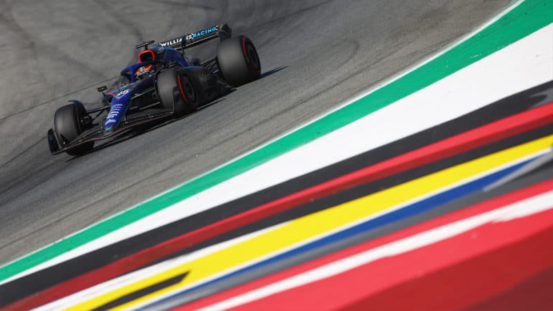 Williams of Nyck De Vries in 2022 Italian Grand Prix