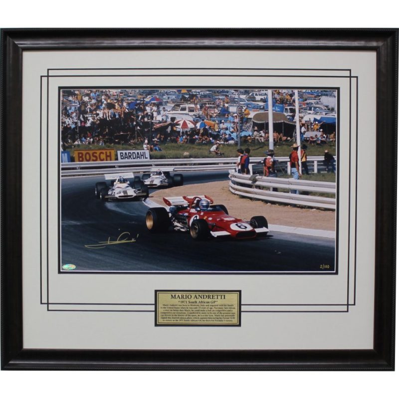 Mario Andretti 1971 South African Grand Prix Victory Signed Photo ...