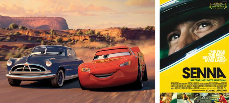 Cars (2006); Senna (2010)