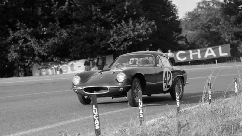 Jim Clark racing at Le Mans in a Lotus Elite