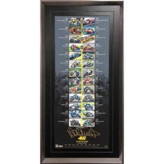 Product image for Valentino Rossi Career Tribute Signed Collage