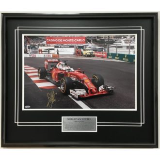 Product image for Sebastian Vettel 2016 Monaco Grand Prix Signed Photo