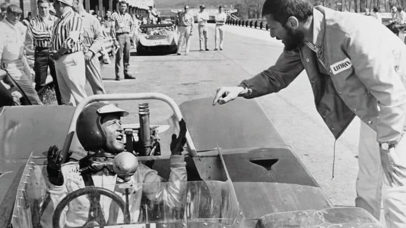 Newman receives some feedback from director James Goldstone on set in 1969