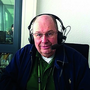 Andrew Marriott in commentary box