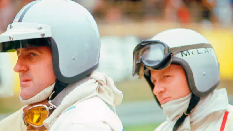 Denny Hulme with Bruce McLaren