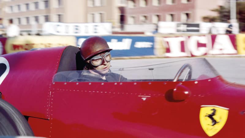 Brooks at Monaco’s Gasometer Hairpin in his 256F1. He finished fourth