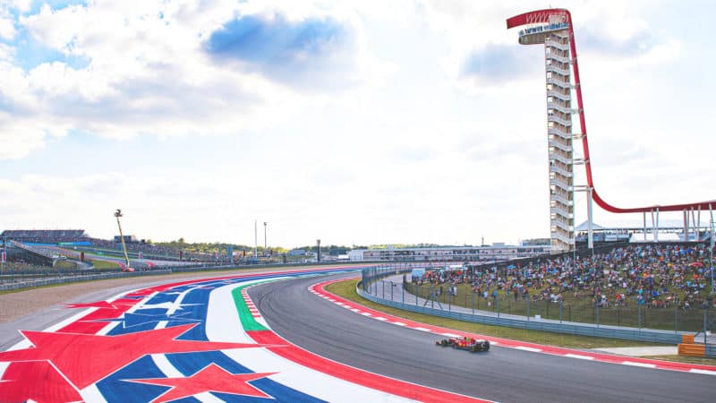 Ferrari at COTA in the 2021 US Grand prix