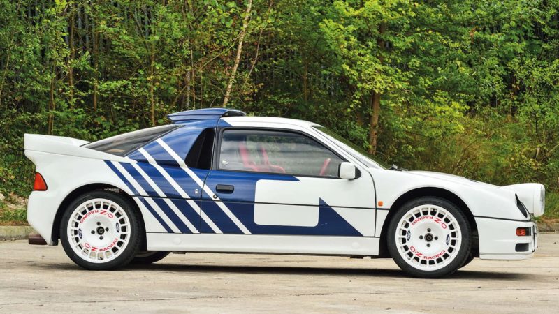 Ford RS200 Diamond White Side