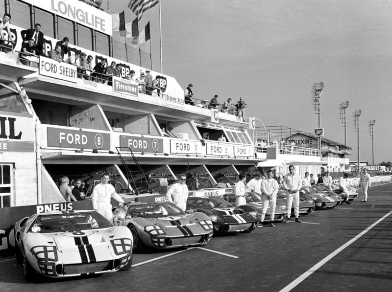 Ford line up at Le Mans