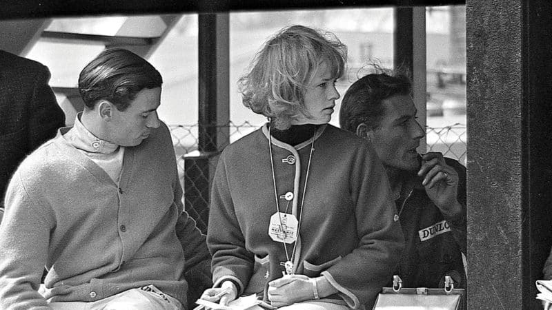 Jim Clark with girlfriend Sally, at Silverstone