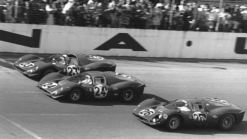 The finish of the 1967 Daytona 24 Hours