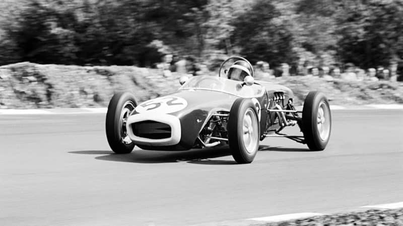 Jim Clark in a Lotus 18.